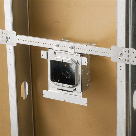 electrical metal box mounting brace|electrical outlet mounting bracket.